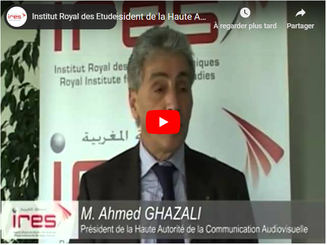 Médias et lien social au Maroc entre le global et le local : M. Ahmed GHAZALI