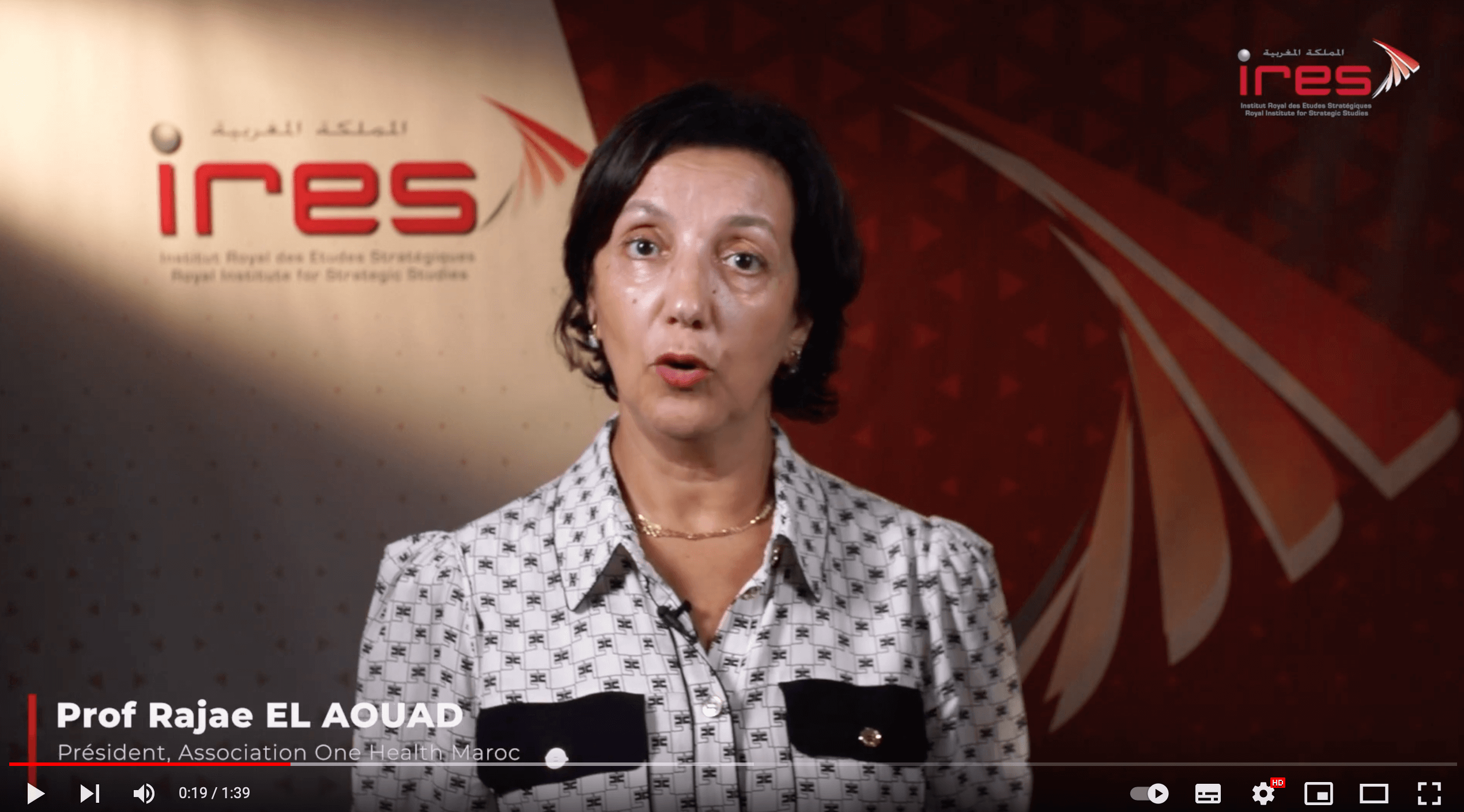  Mme Rajae El Aouad, Comment adopter l’approche ”One Health” au Maroc ? 